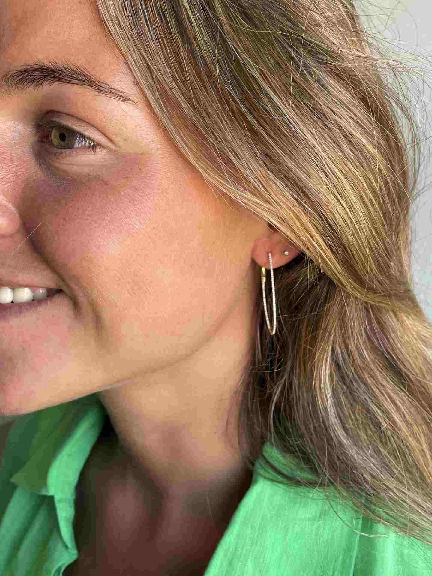 NISAN argollas de brillantes en oro amarillo o blanco de 18 ktes