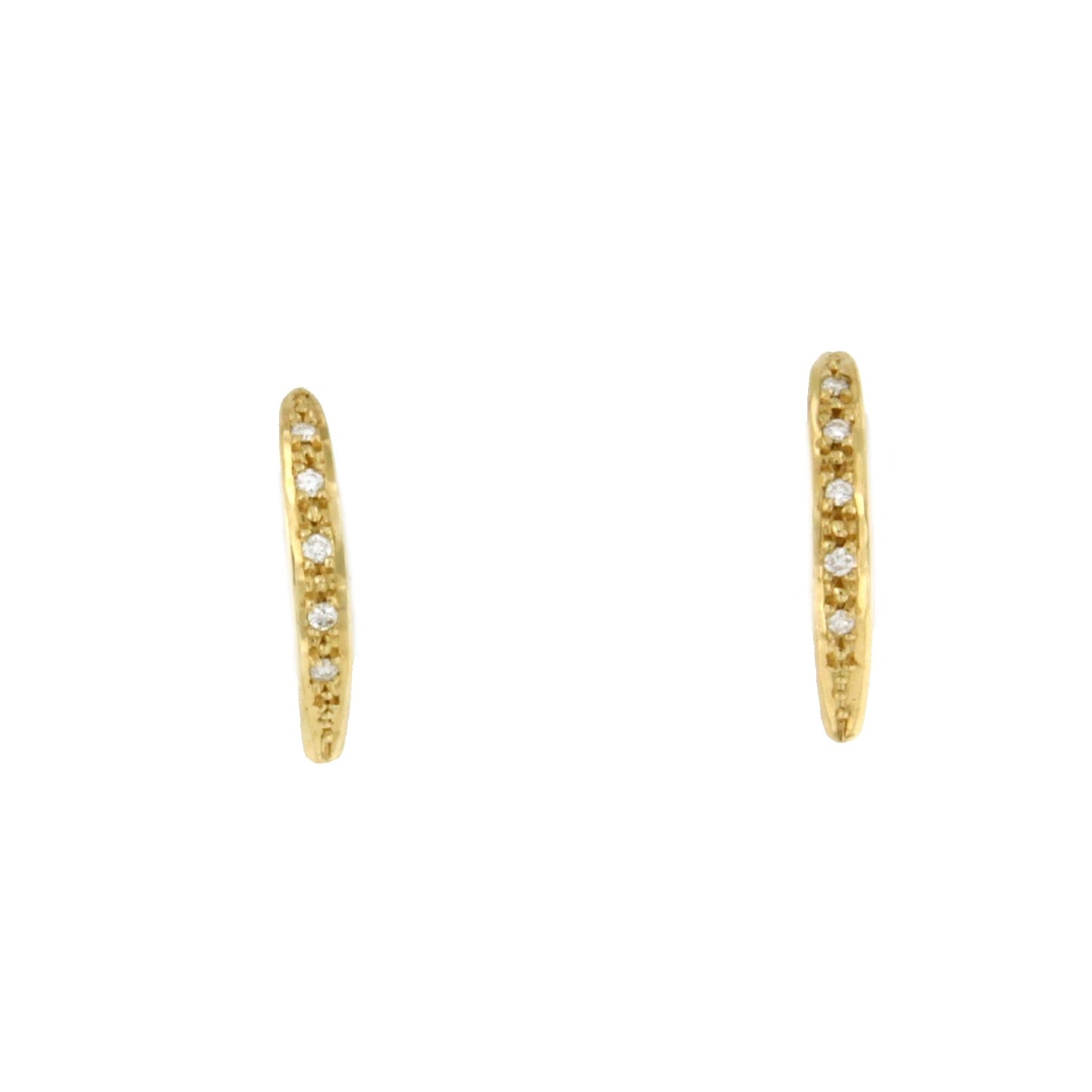 TIVOLI pendiente de brillantes oro amarillo 18 ktes y perillas