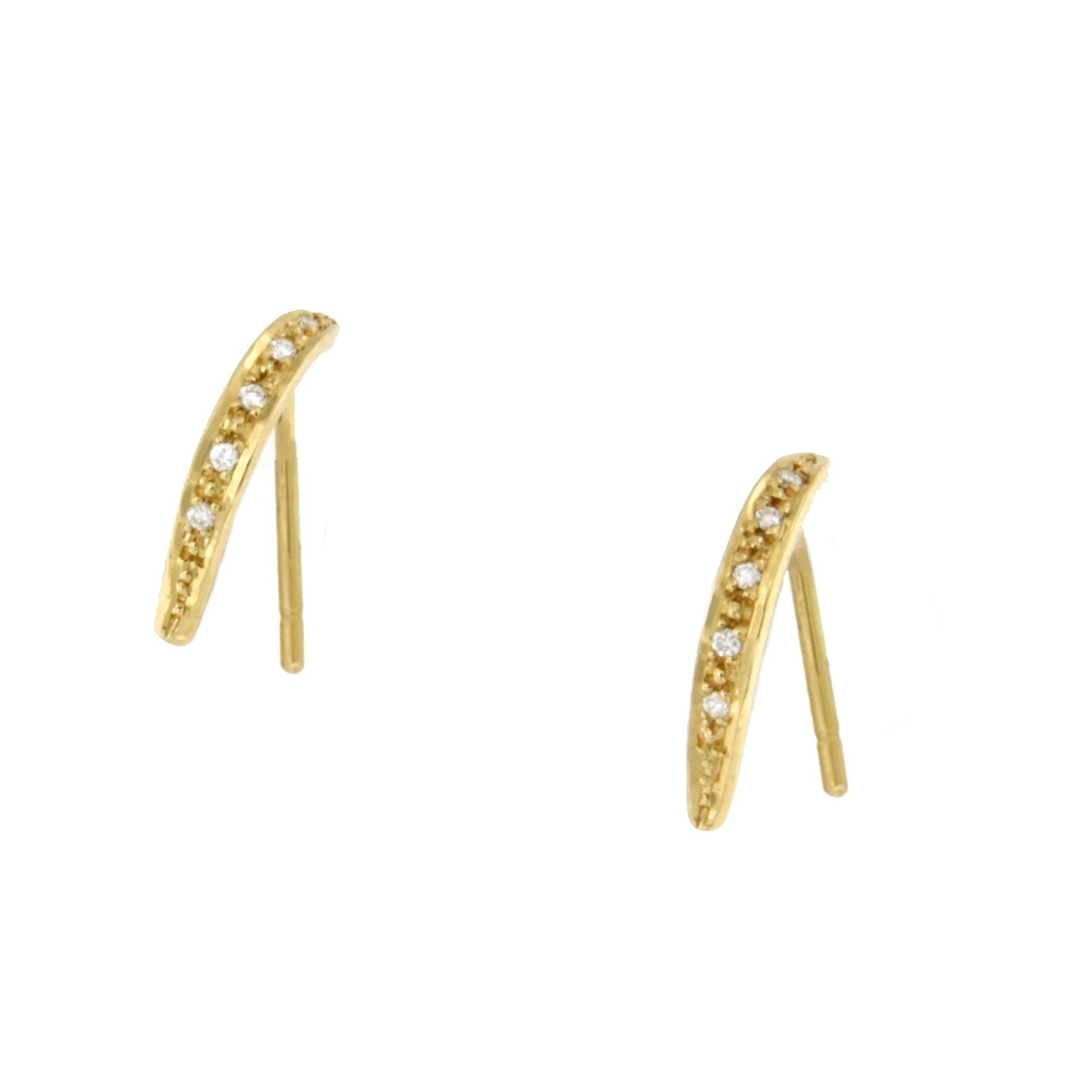 TIVOLI pendiente de brillantes oro amarillo 18 ktes y perillas