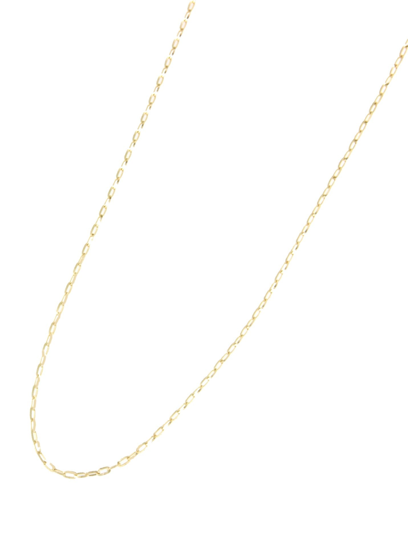 Cadenita SARAL clásica forzada limada en oro amarillo 18 kts