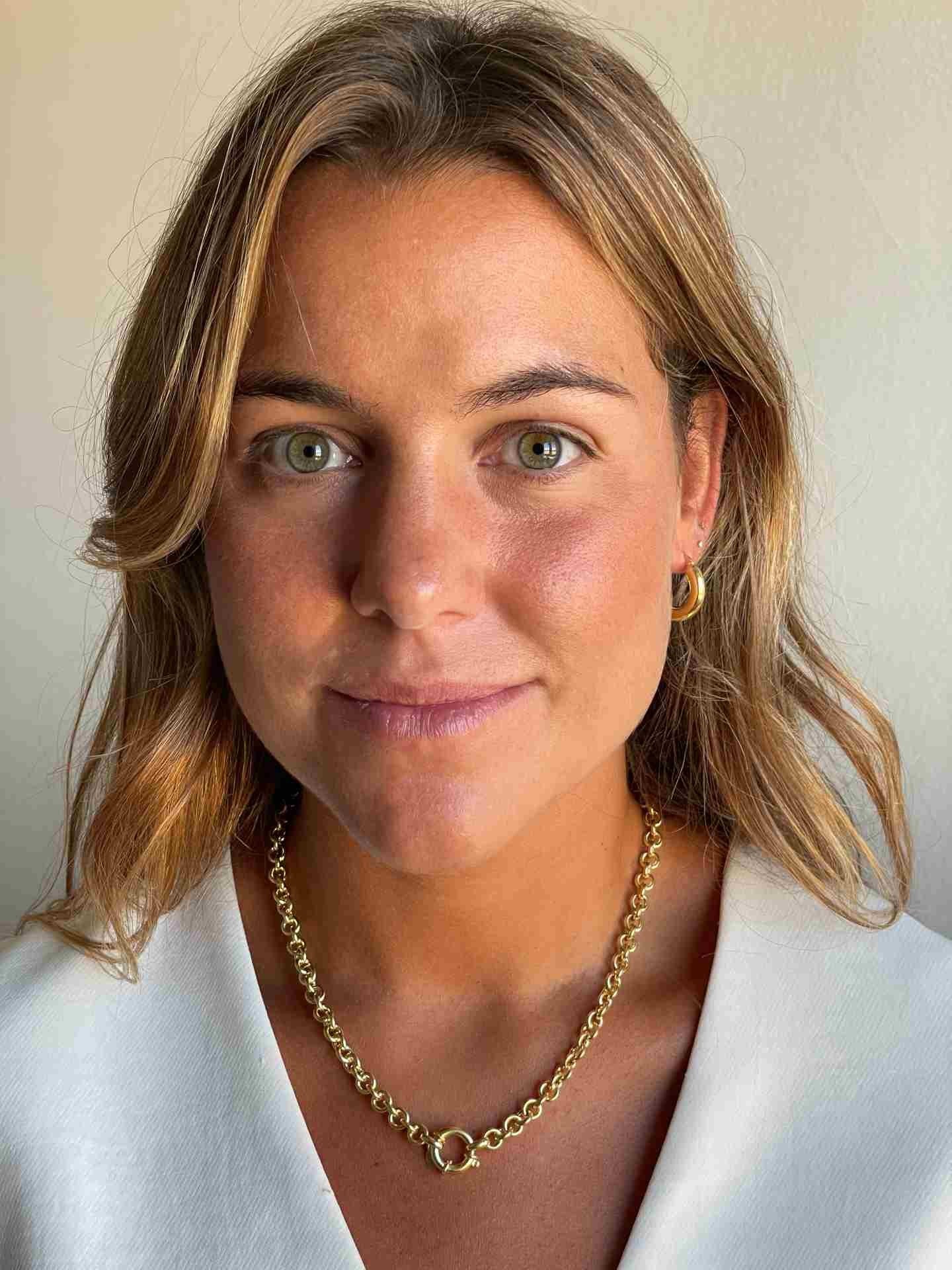 ROCK&ROLL gargantilla plata 1ª ley bañada oro eslabones redondos