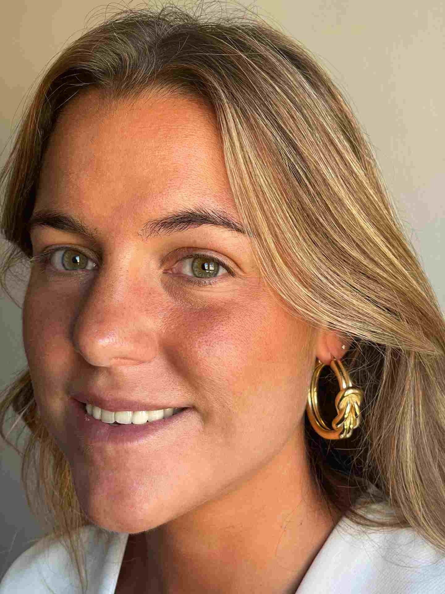 ALBARRACIN argollas nudos marinero en plata 1ª ley bañada oro