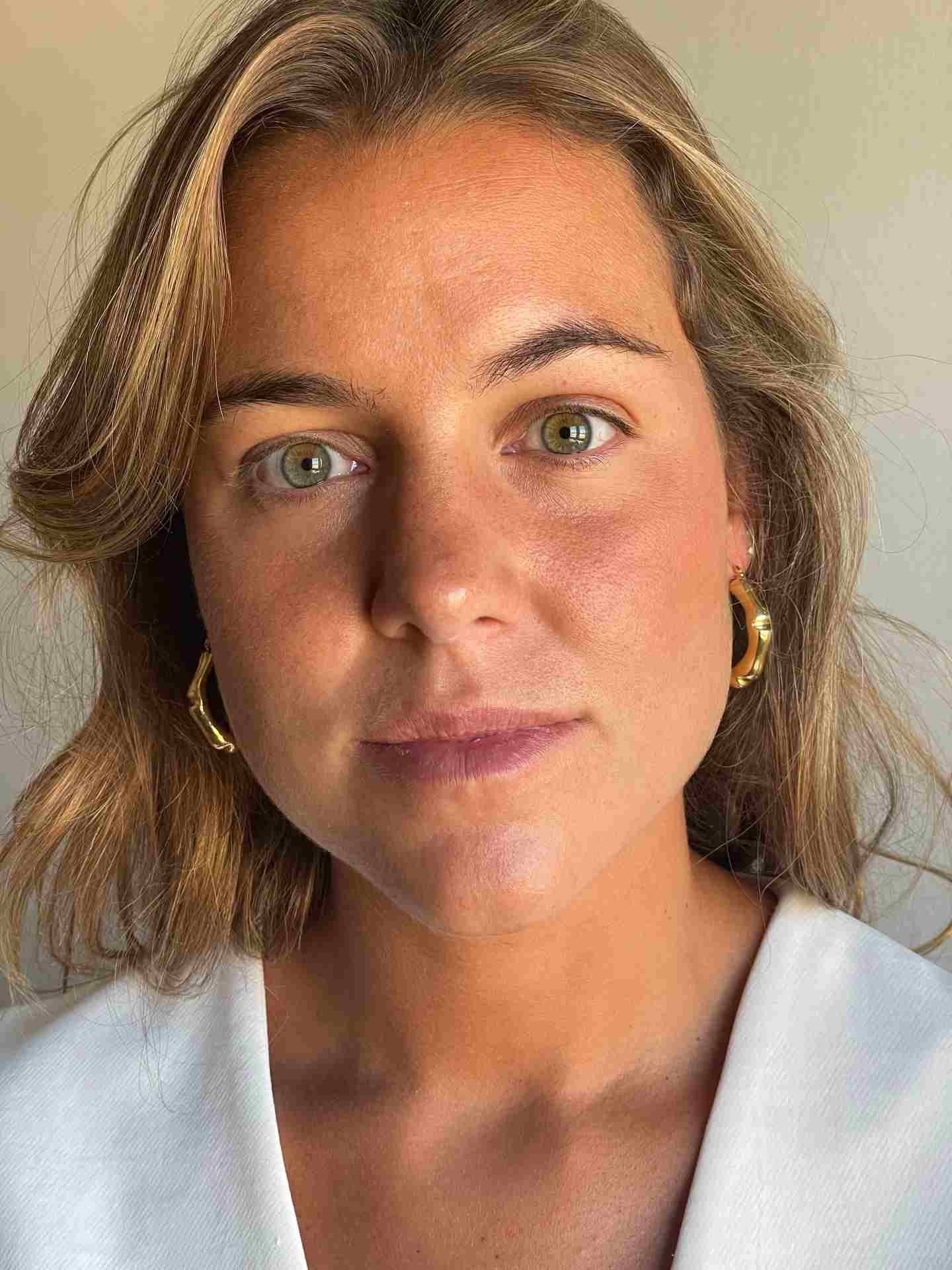 LA BOHEME argollas hexagonales en plata 1ª ley bañada oro - Roman Joyero