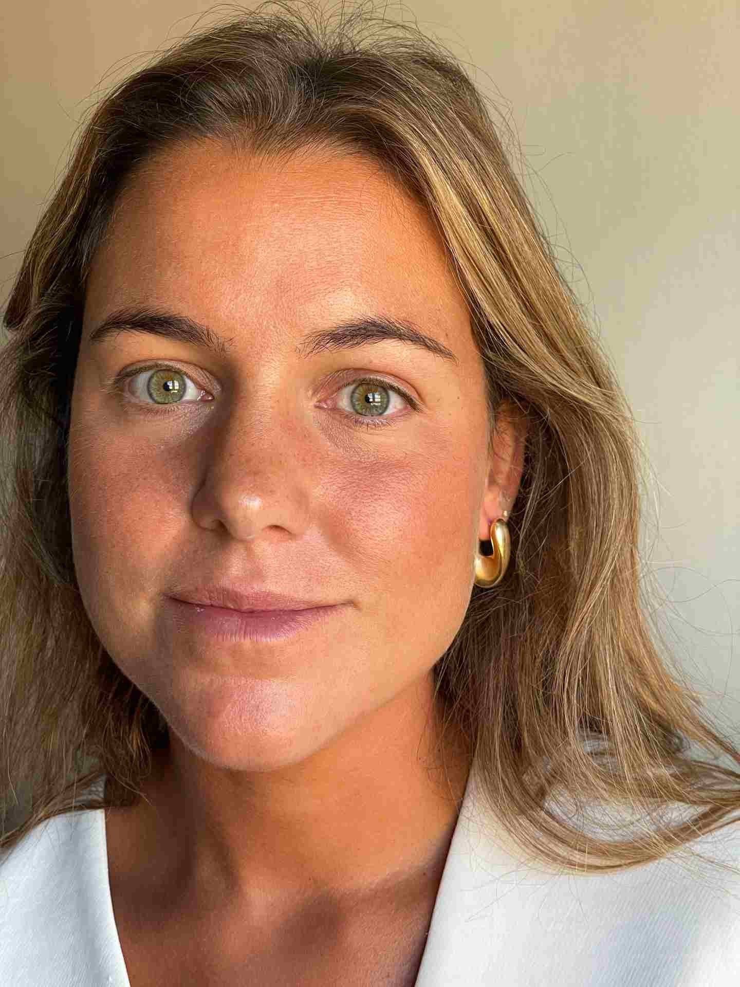 TOSCA argollas ovales leve torsión en plata 1ª ley bañada oro