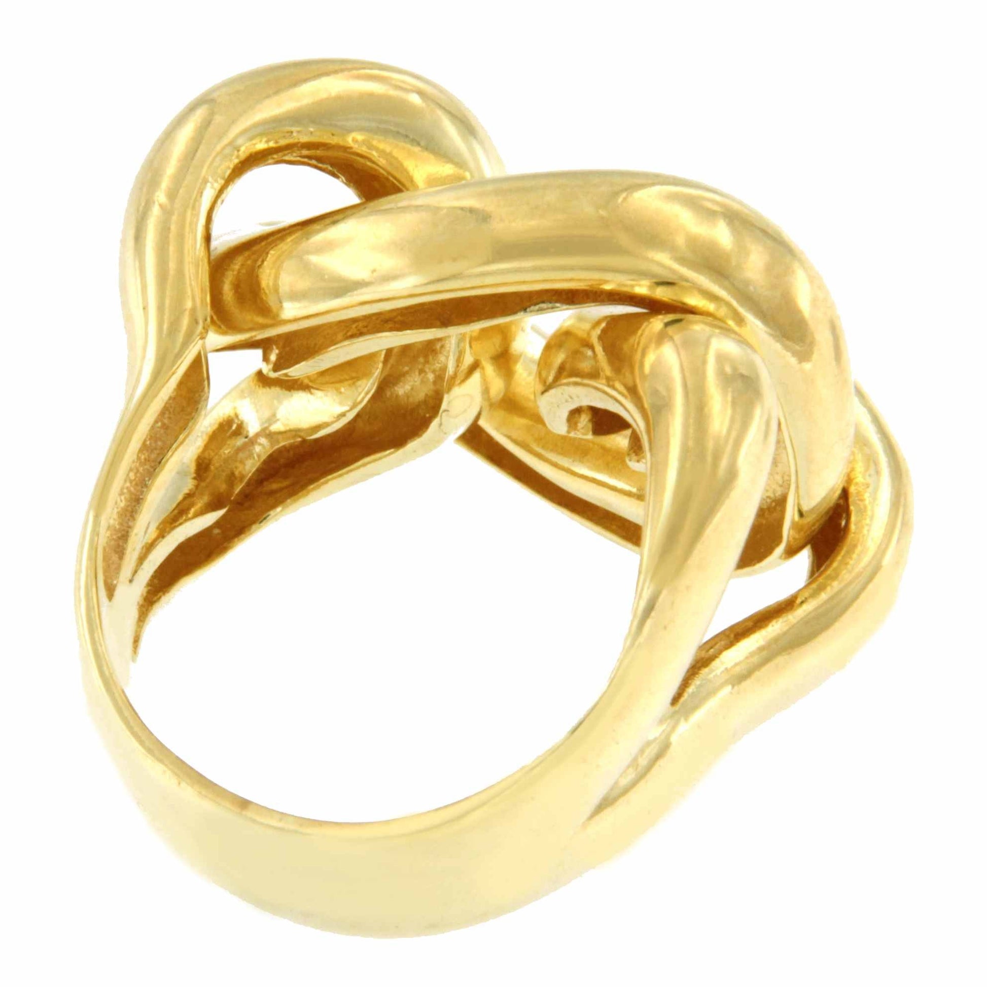 TROVADORA anillo ancho barbado brillo en plata 1ª ley bañada oro