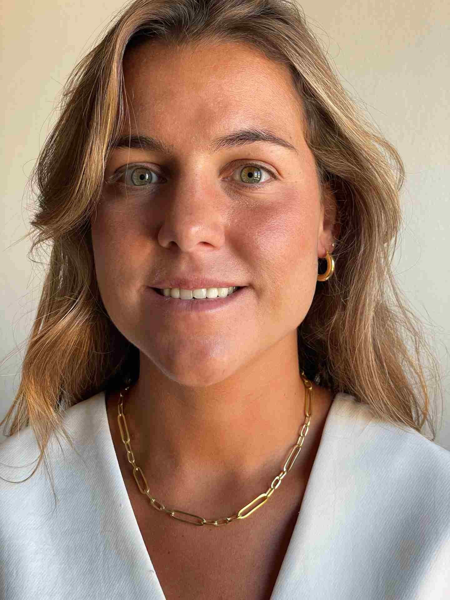 ALQUERO gargantilla plata 1ª ley bañada oro eslabones lisos alargados