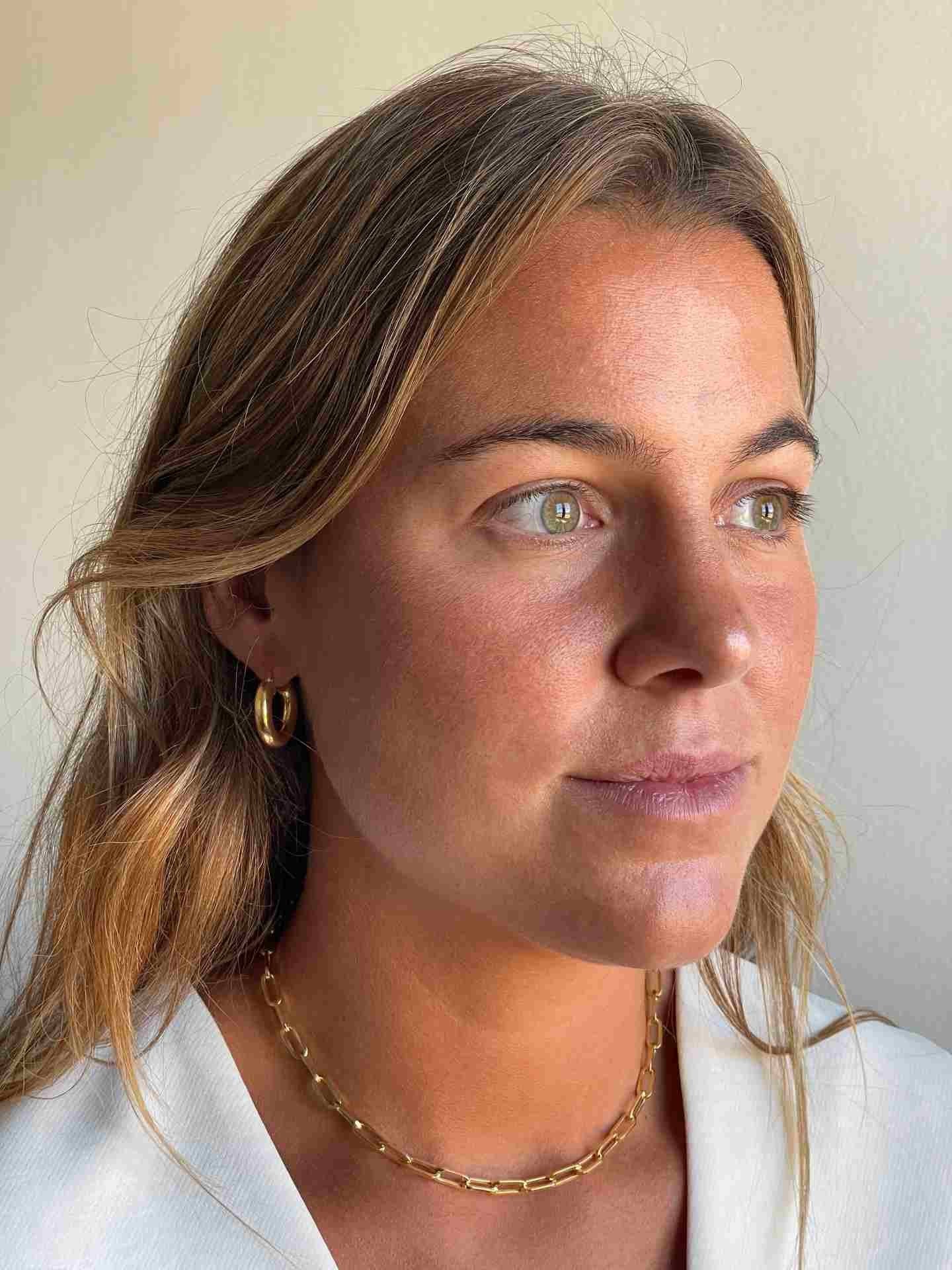 TARARITO cadena plata 1ª ley bañada oro eslabones alargados