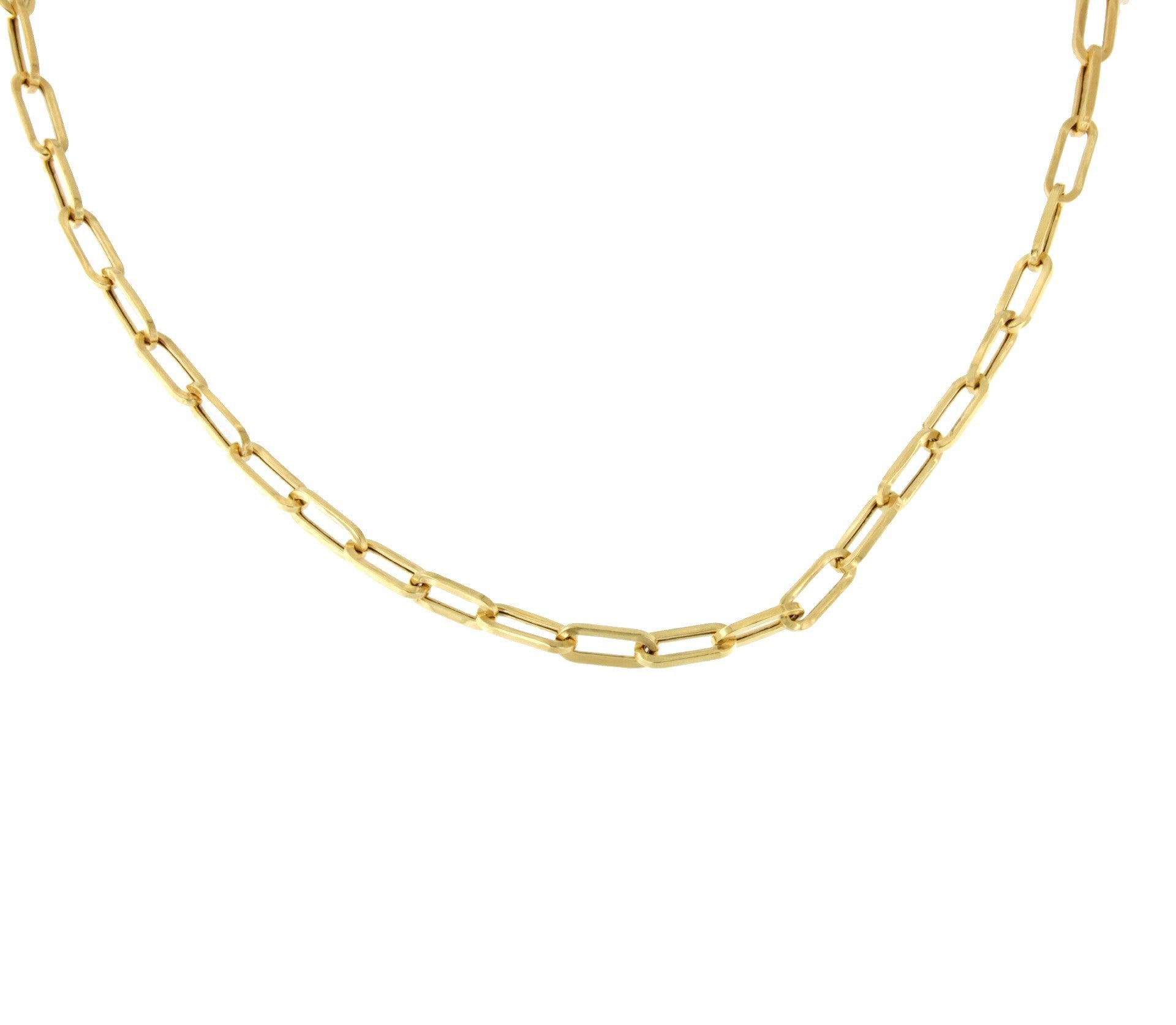 TARARITO cadena plata 1ª ley bañada oro eslabones alargados