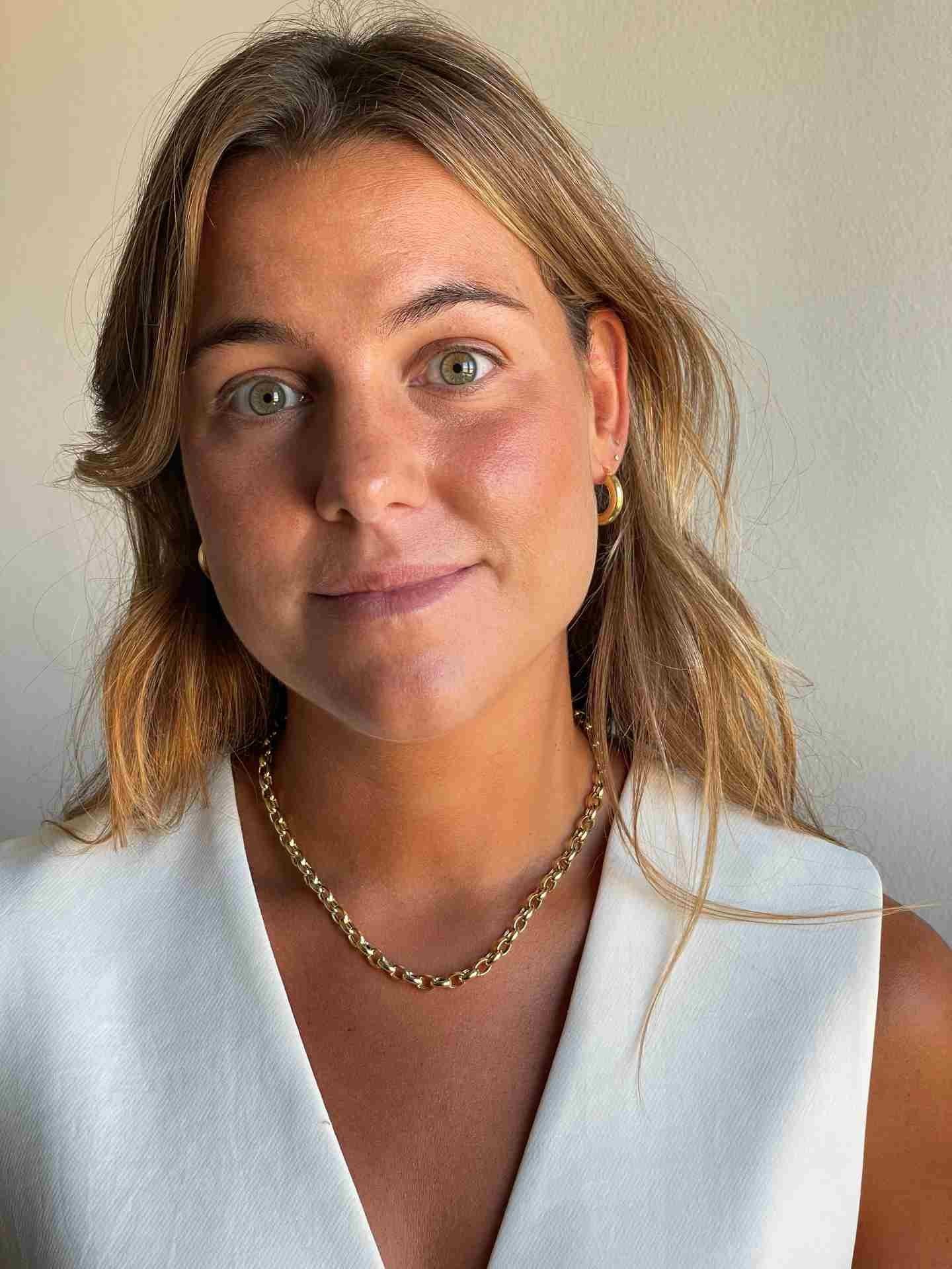 HERCULANO gargantilla plata 1ª ley bañada oro eslabones redondos