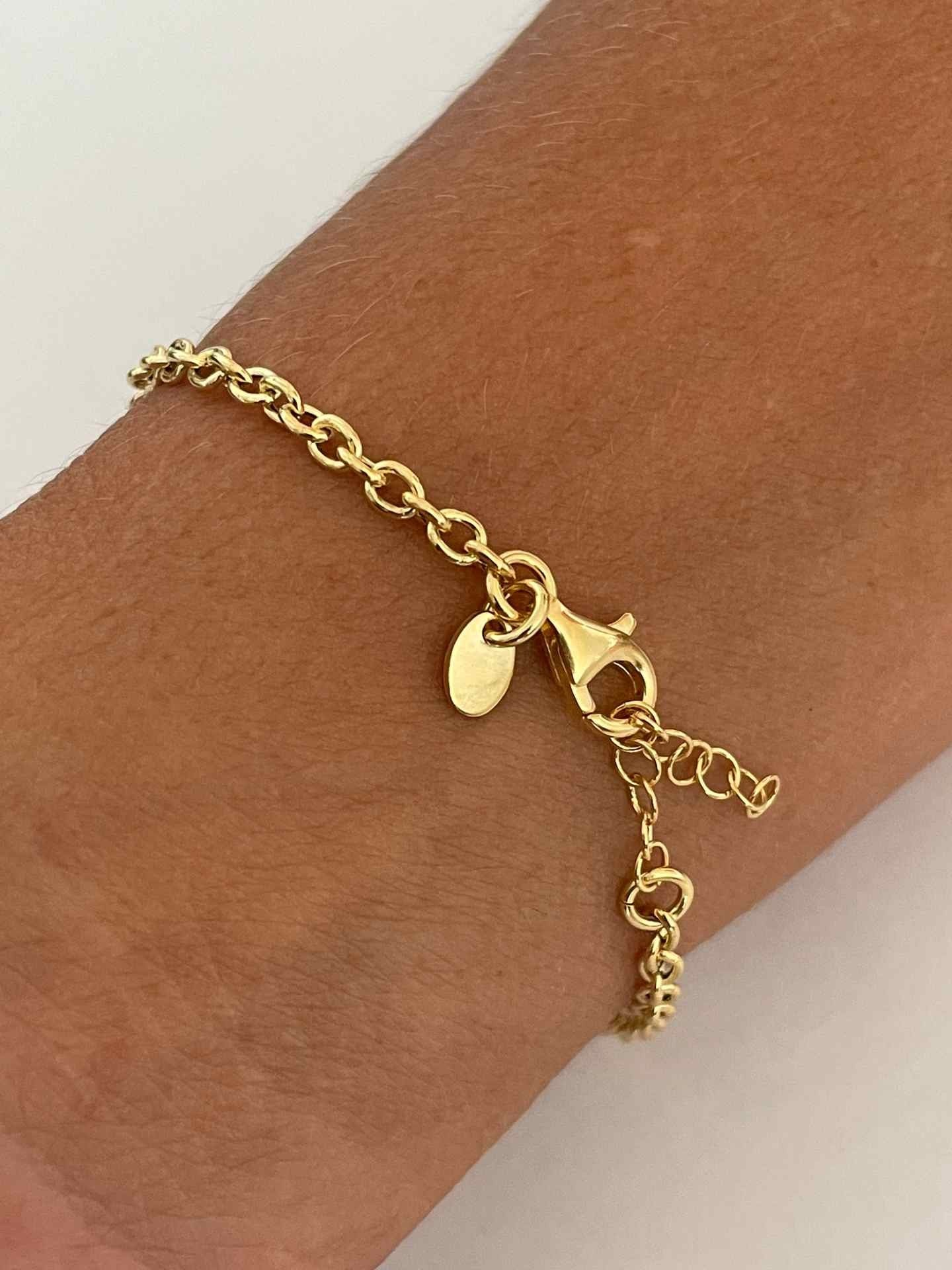 TRIESTE pulsera plata 1ª ley bañada oro eslabones aretes - Roman Joyero