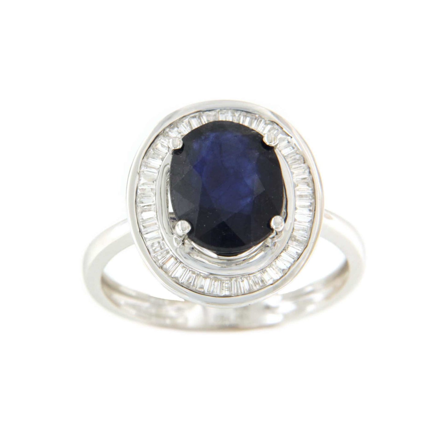 VALS anillo oro 18k de esmeralda rodeadas de taipes de brillantes
