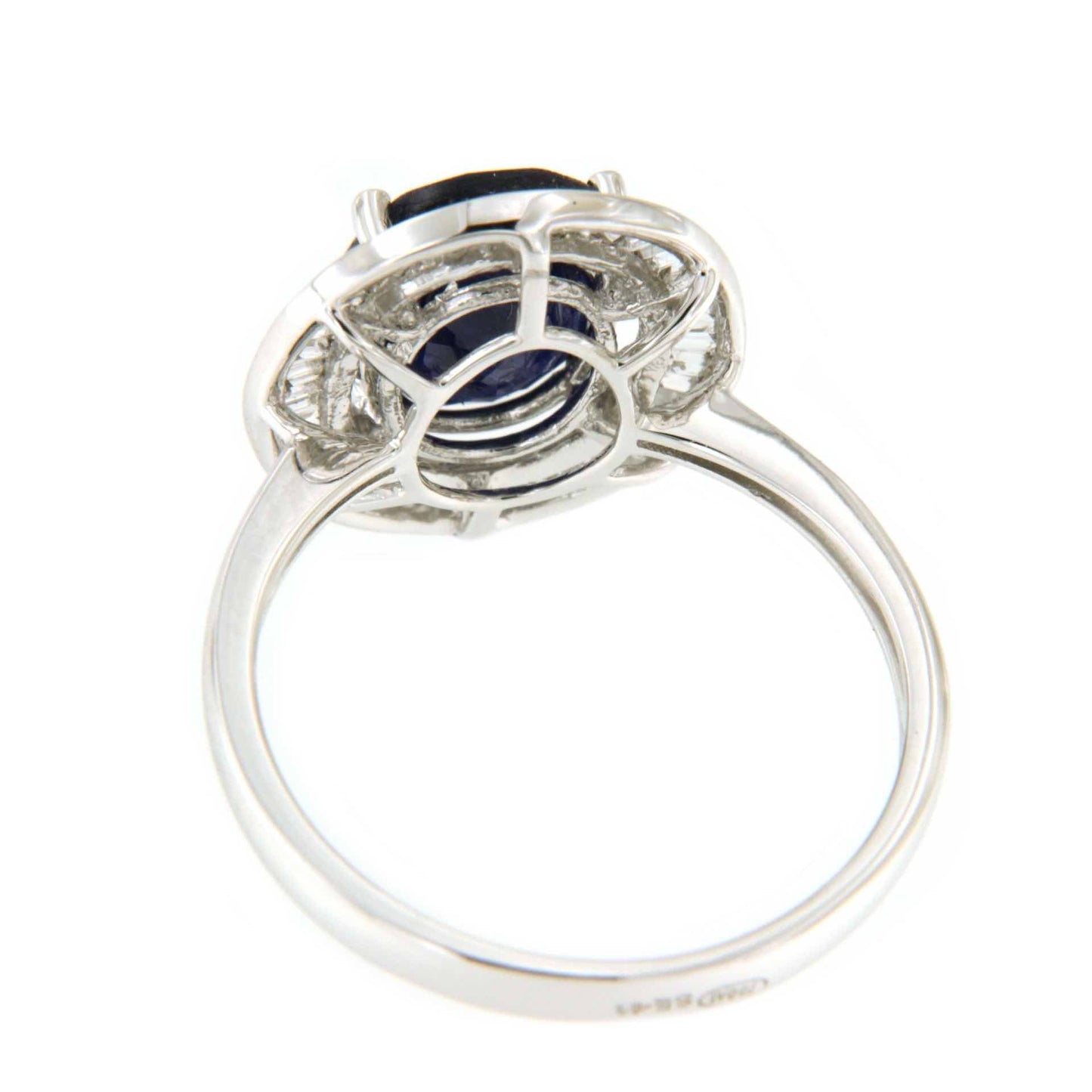 VALS anillo oro 18k de esmeralda rodeadas de taipes de brillantes