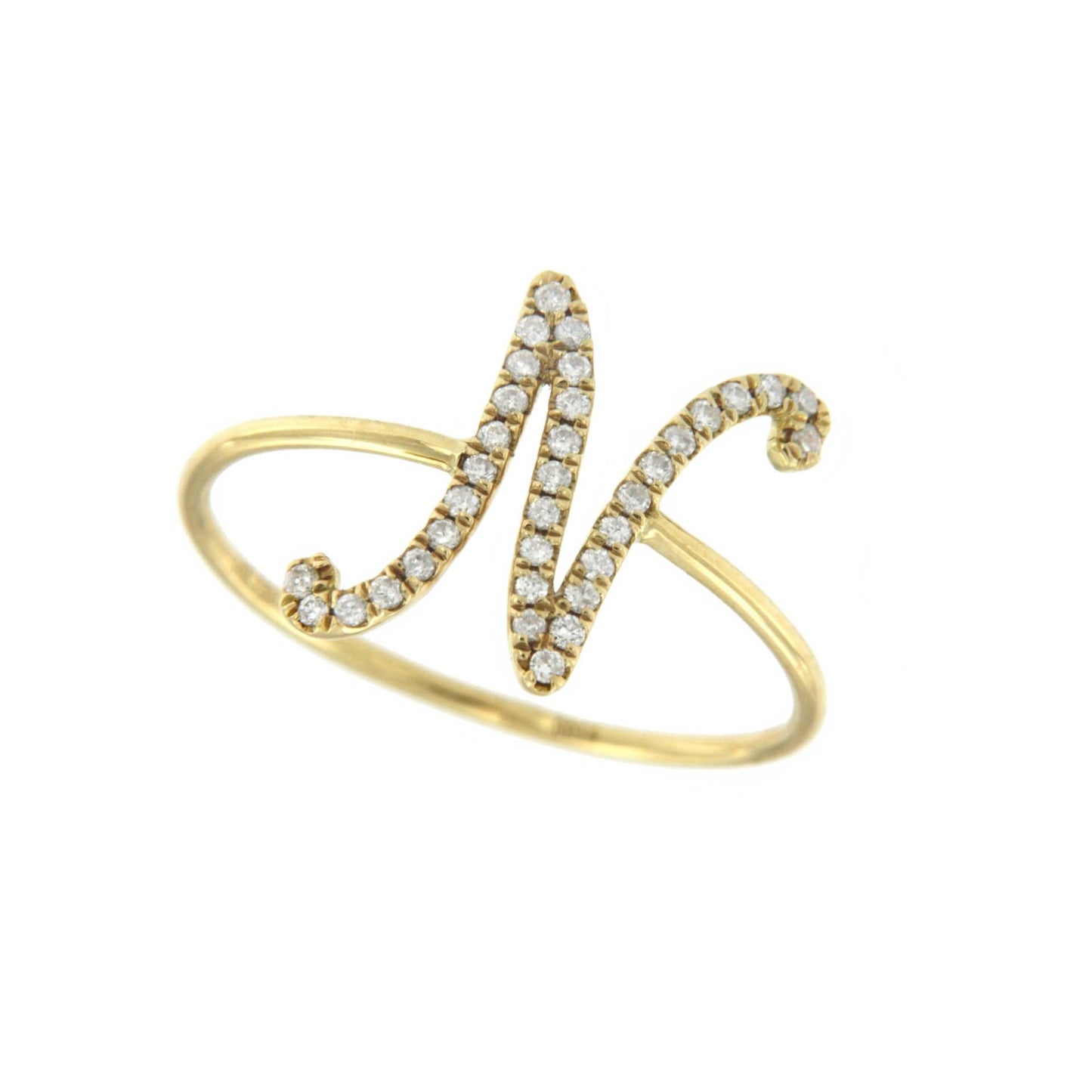 BRUMOSO, anillo de oro amarillo con diamantes - Roman Joyero