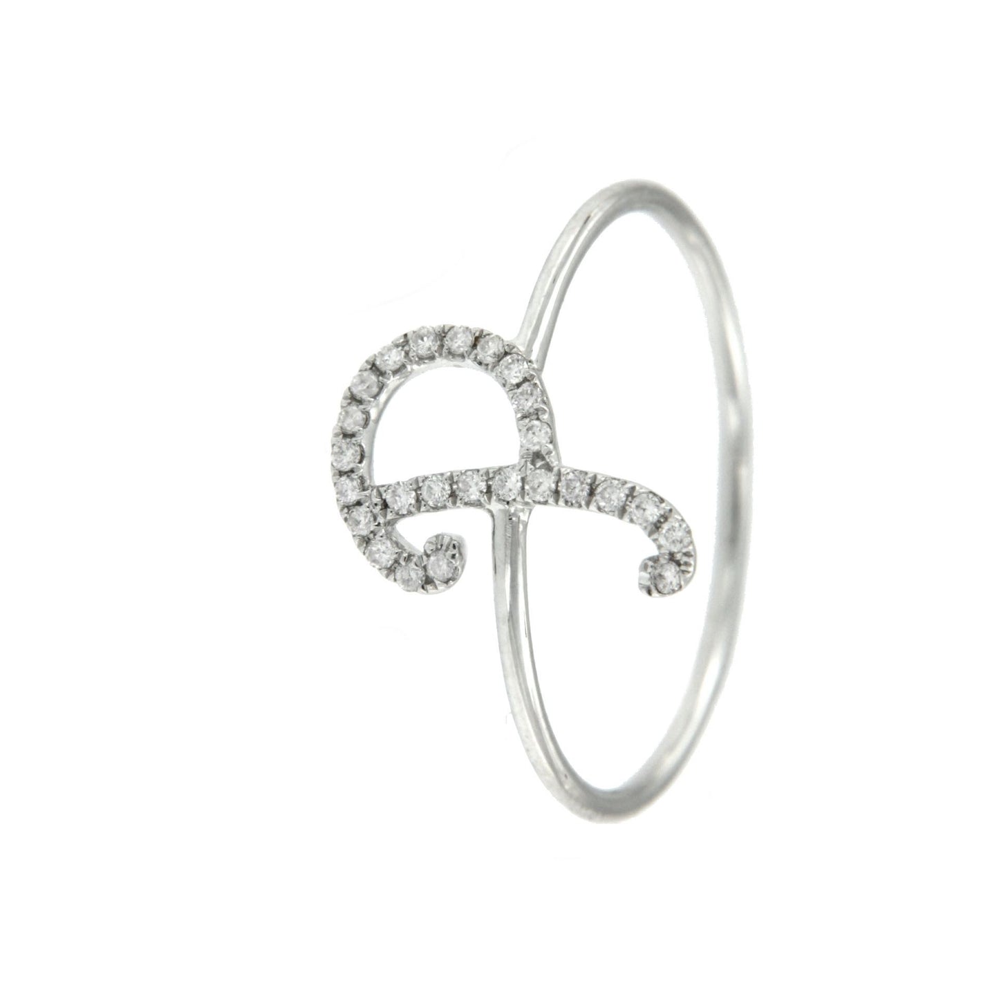 BIANCA, anillo de oro blanco con diamantes - Roman Joyero