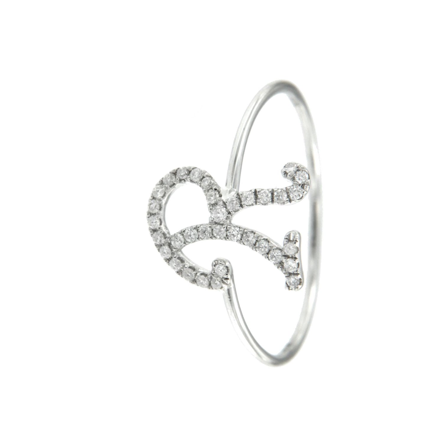 BISMARK, anillo de oro blanco con diamantes - Roman Joyero
