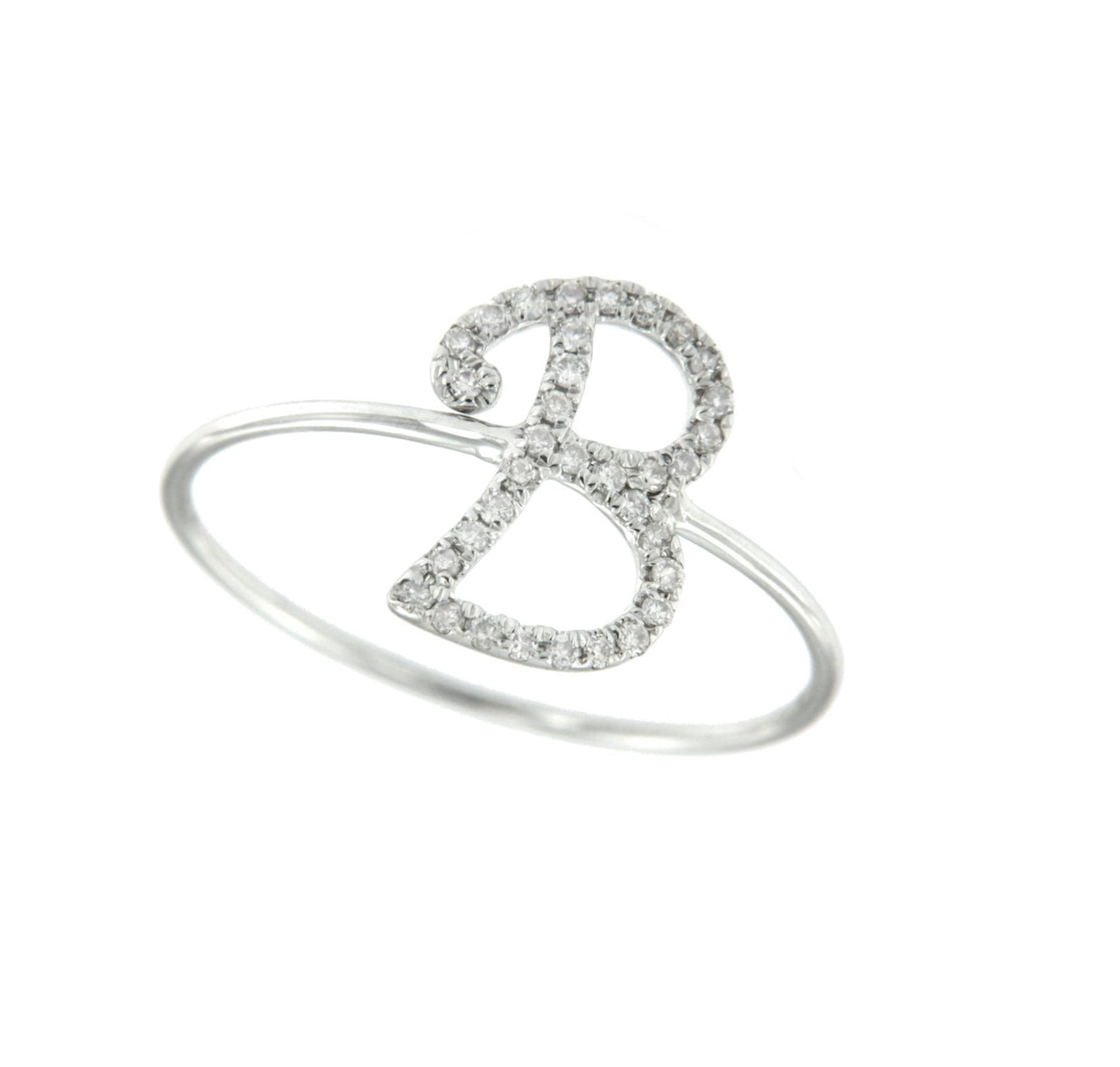 BORDEJO, anillo de oro blanco con diamantes - Roman Joyero