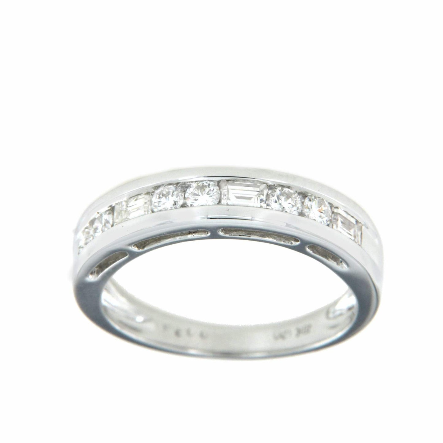 LUARCA, alianza de oro blanco con diamantes - Roman Joyero