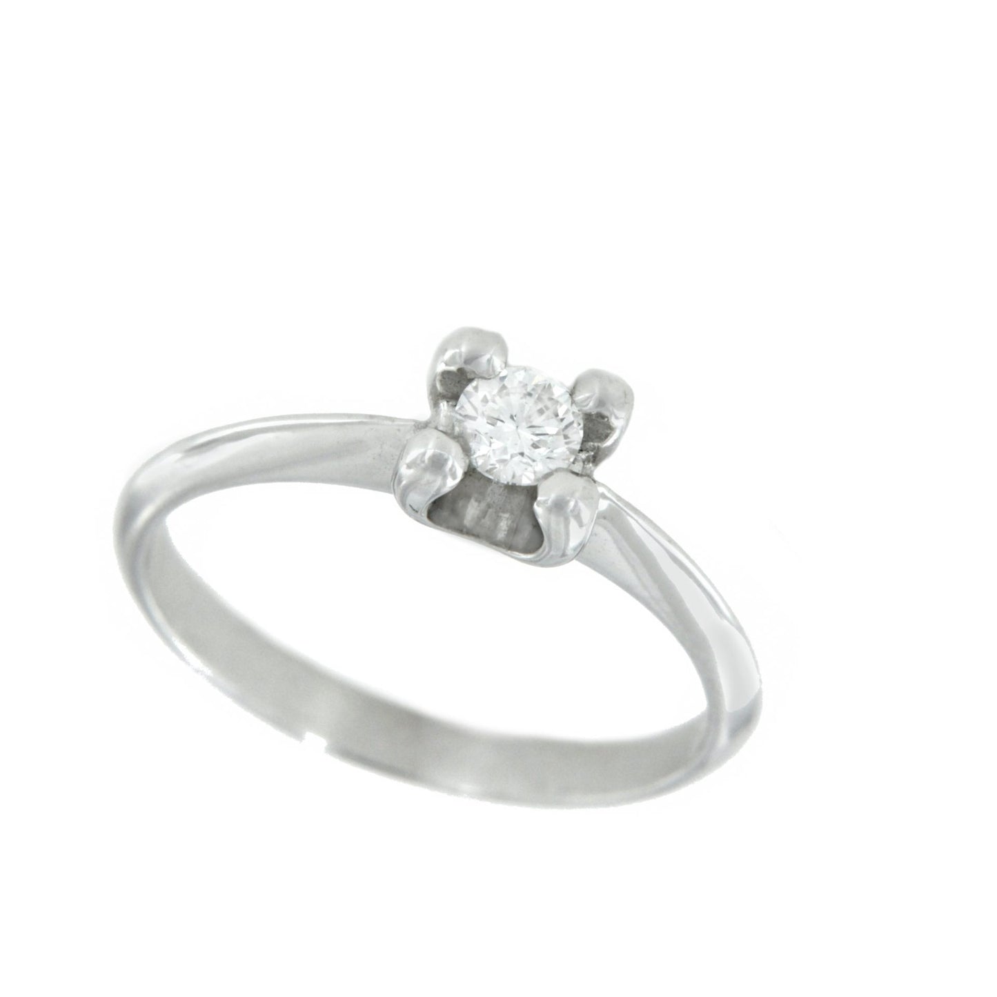 CALATAÑAZOR, anillo-solitario de oro y diamantes - Roman Joyero