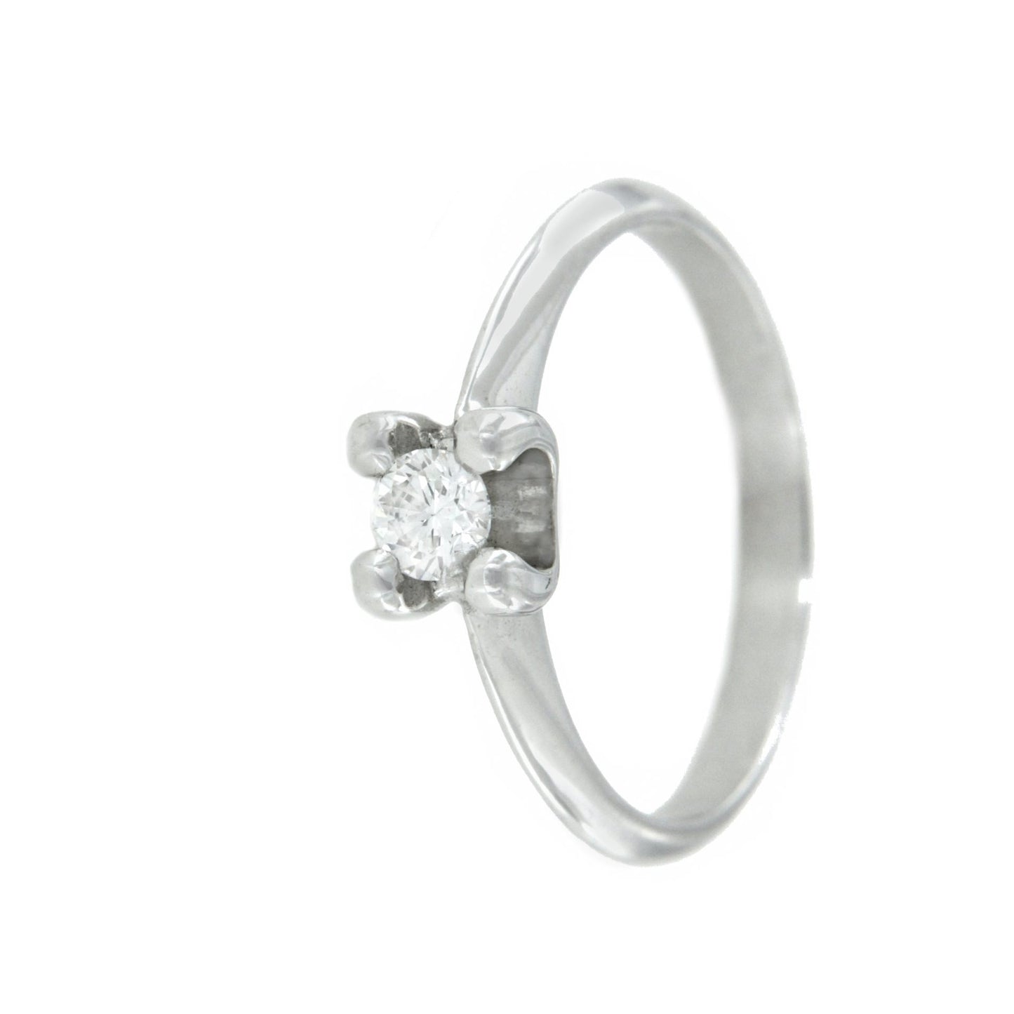 CALATAÑAZOR, anillo-solitario de oro y diamantes - Roman Joyero