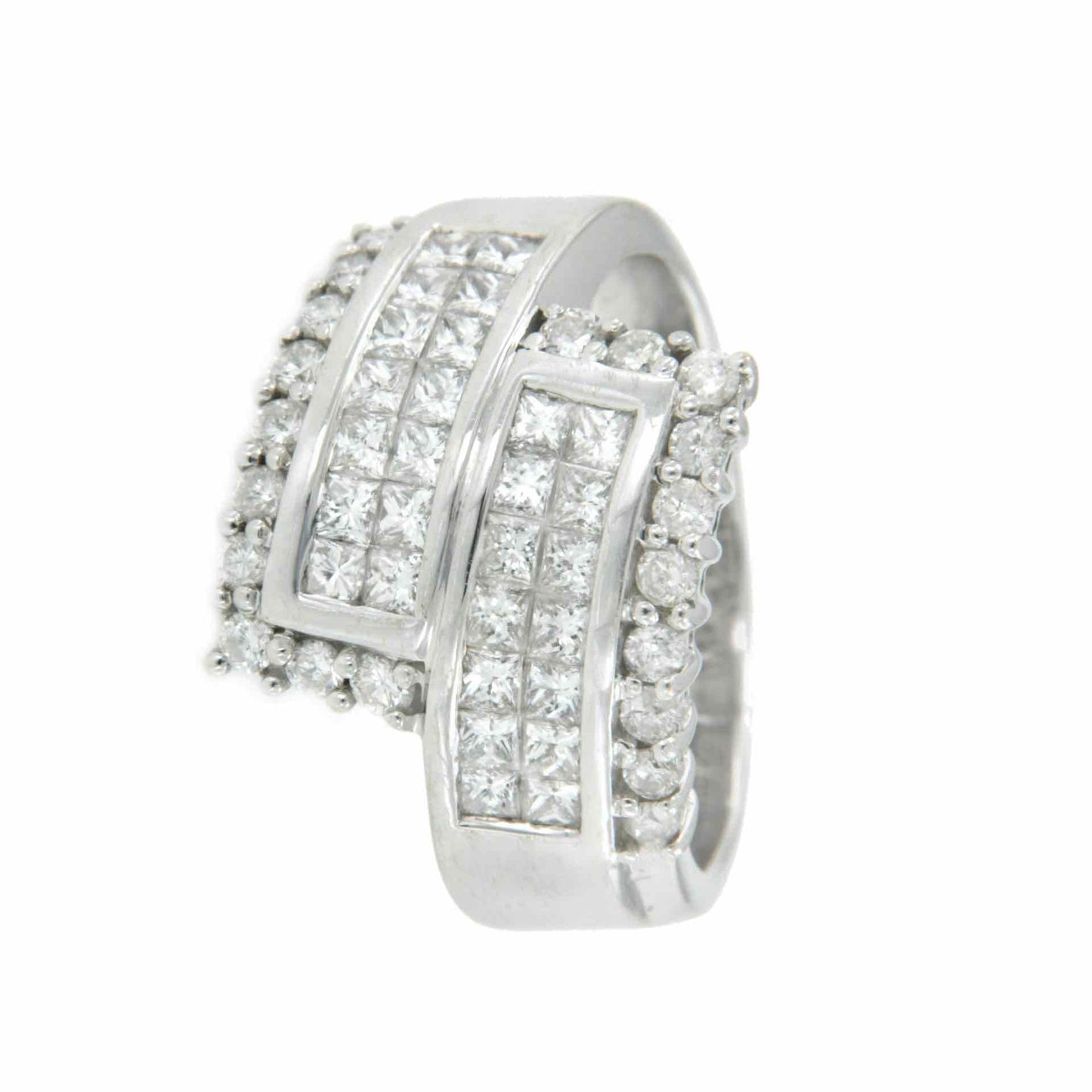 GENOVA anillo de oro blanco con diamantes - Roman Joyero
