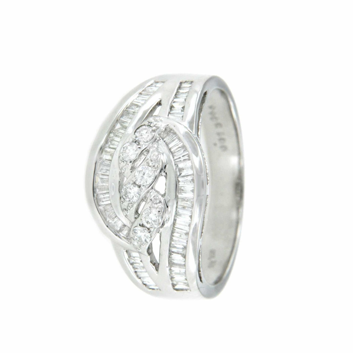 GROSETTO, anillo de oro blanco con diamantes - Roman Joyero