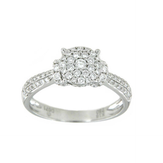 SAN MARINO, anillo de compromiso en oro y diamantes - Roman Joyero