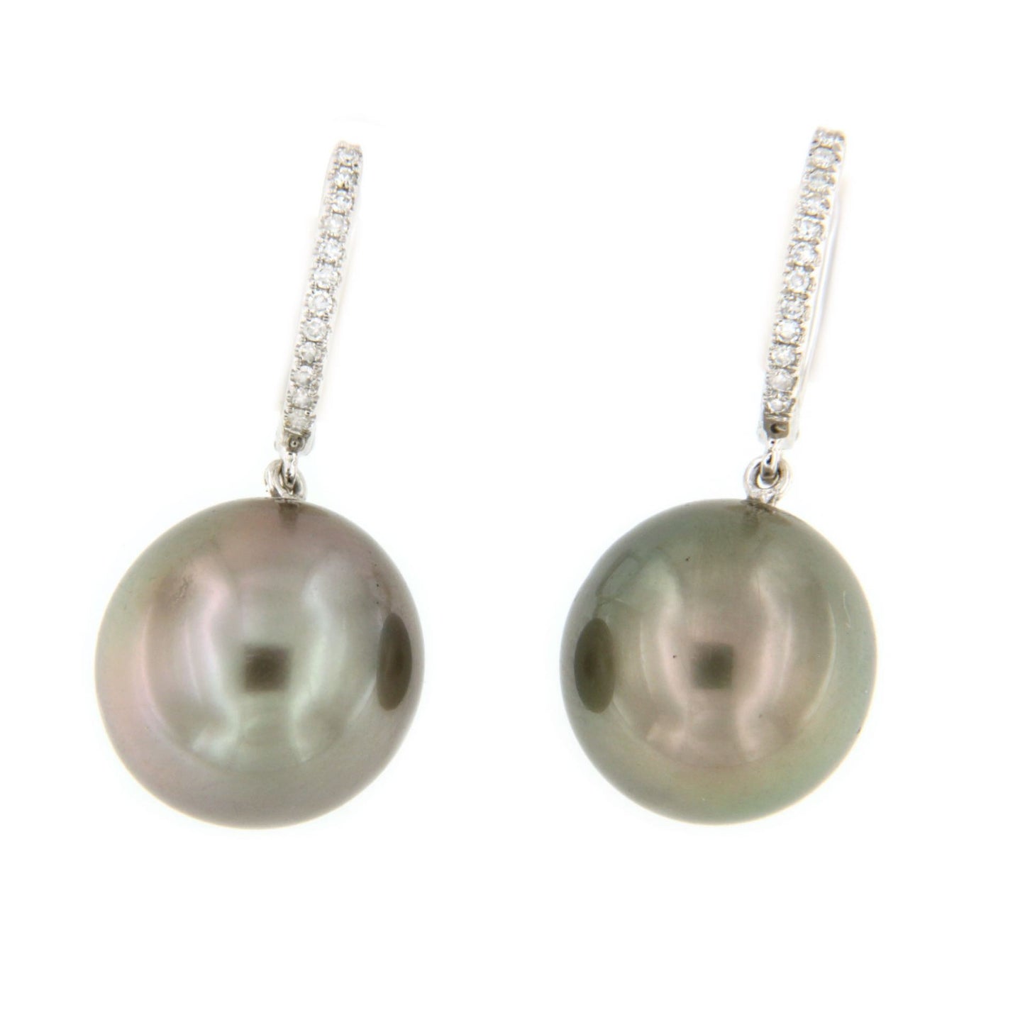 Argolla en oro de 18 kts, diamante y perla australiana negra