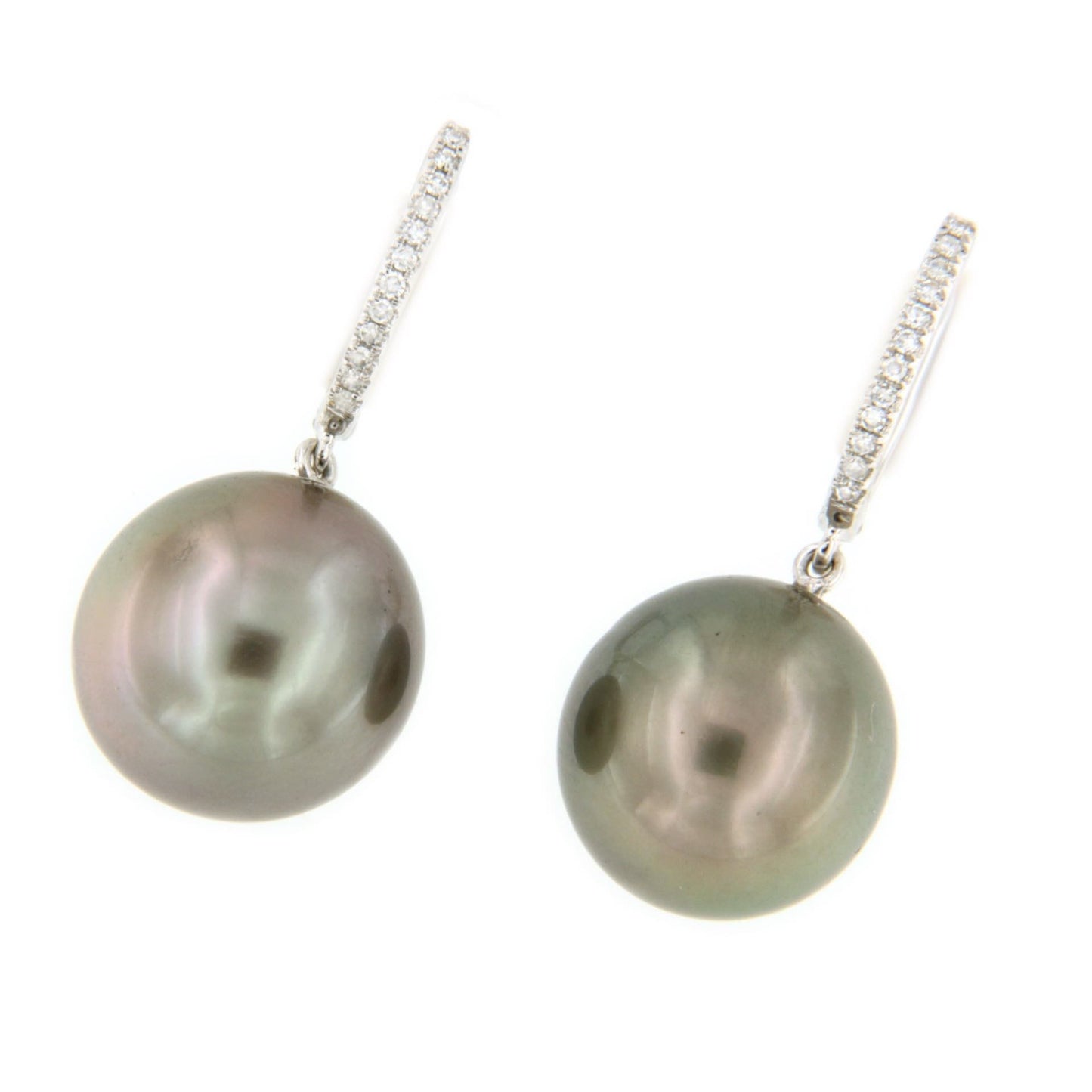 Argolla en oro de 18 kts, diamante y perla australiana negra