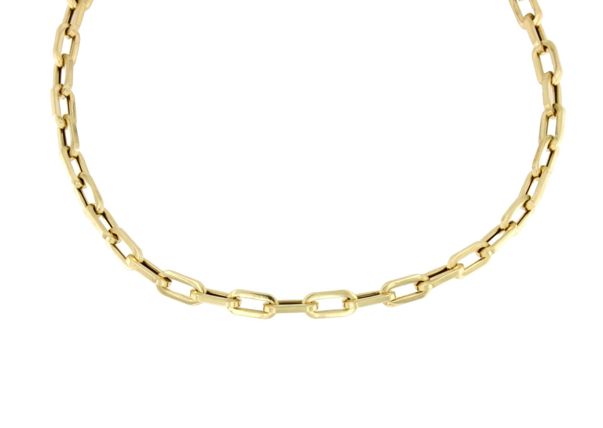 Gargantilla DREUX en oro amarillo de 18 ktes eslabones huecos - Roman Joyero