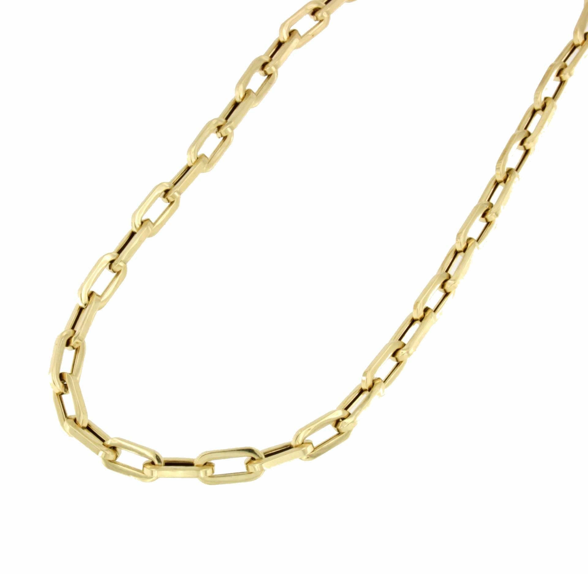 Gargantilla DREUX en oro amarillo de 18 ktes eslabones huecos - Roman Joyero