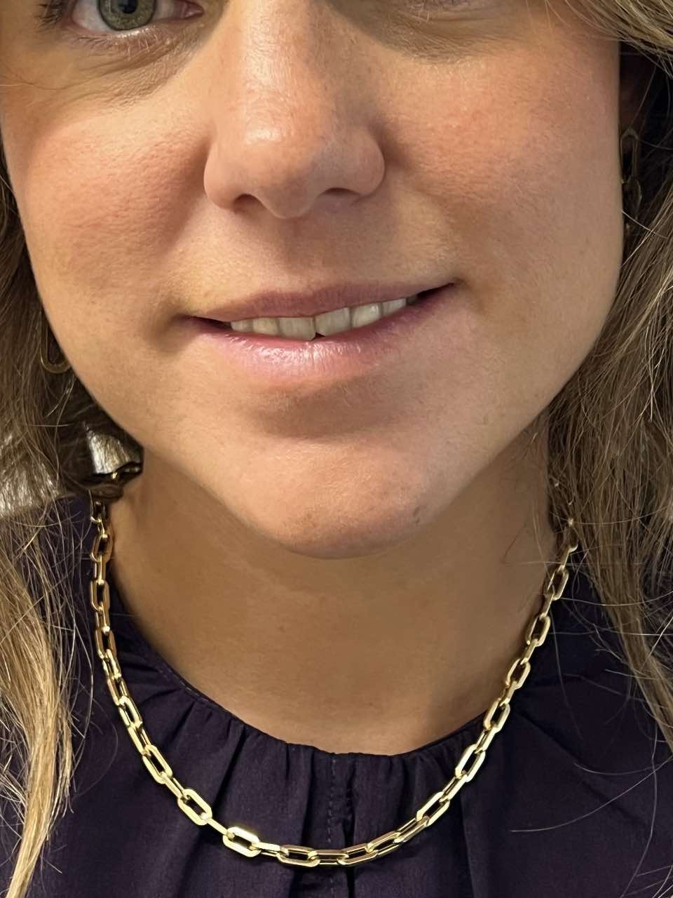 Gargantilla DREUX en oro amarillo de 18 ktes eslabones huecos - Roman Joyero