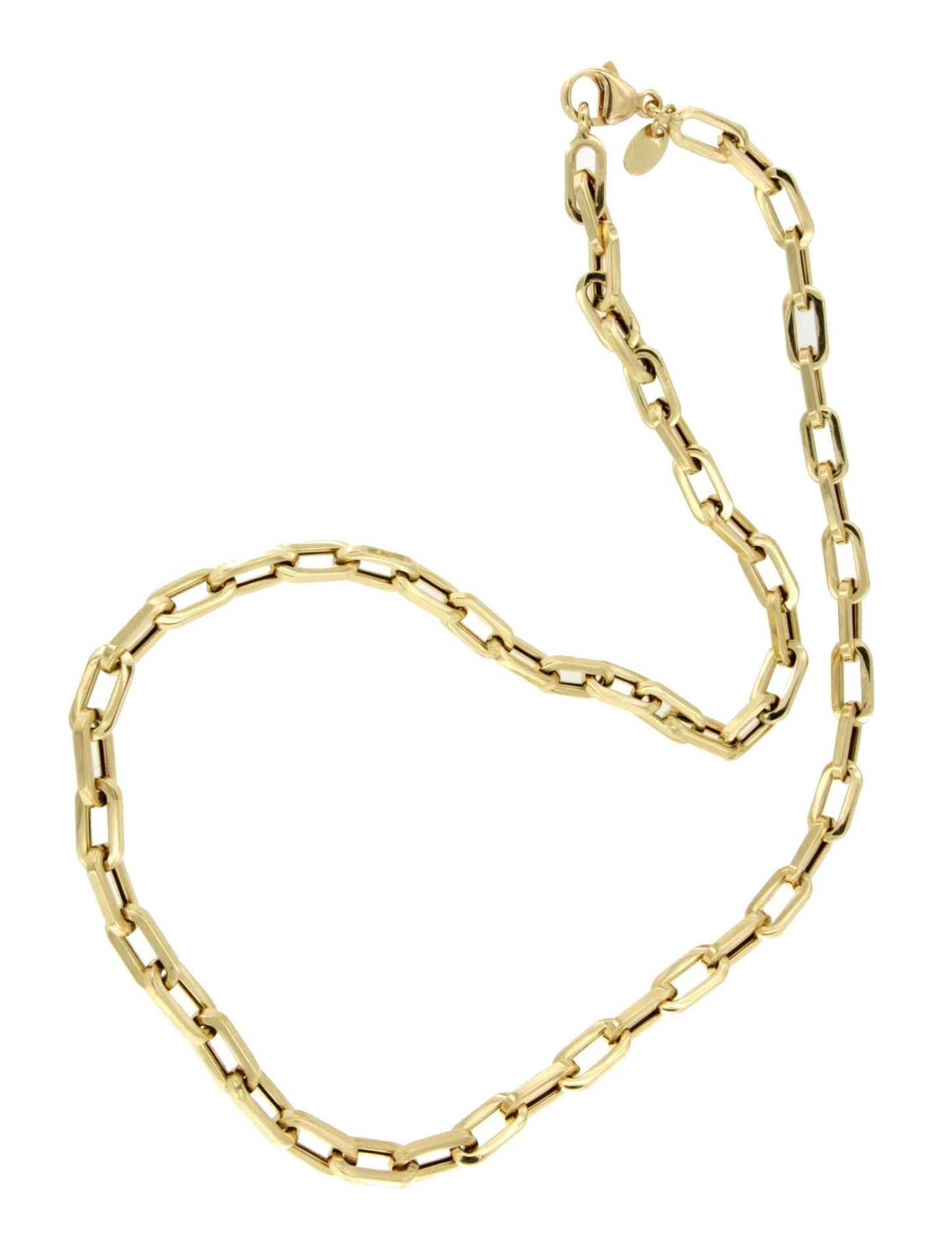 Gargantilla DREUX en oro amarillo de 18 ktes eslabones huecos - Roman Joyero