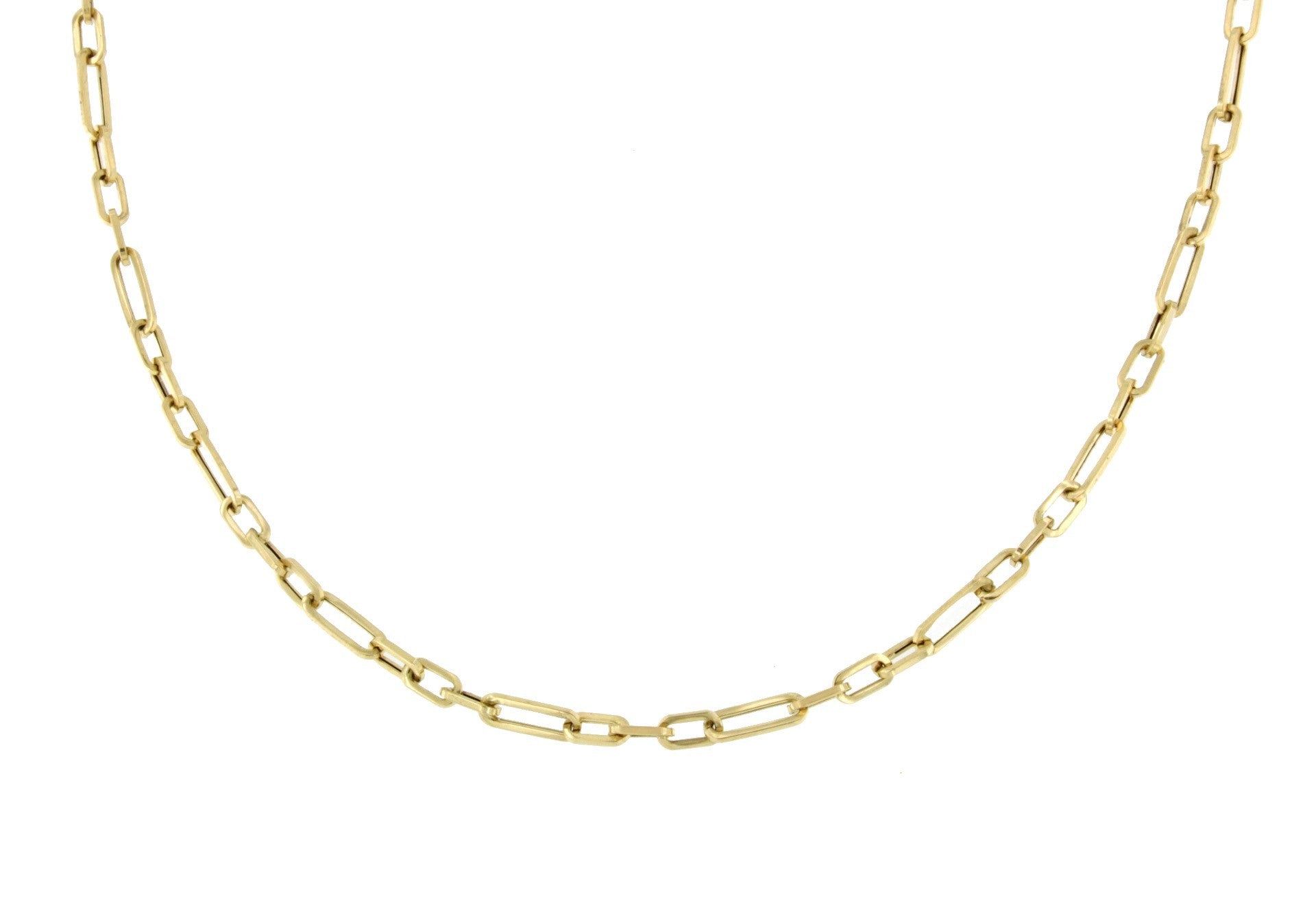 Gargantilla DREVIT eslabones mixtos en oro amarillo de 18 ktes - Roman Joyero