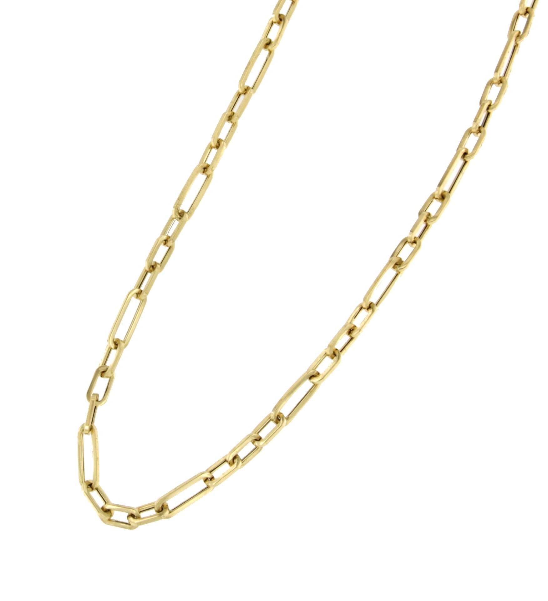 Gargantilla DREVIT eslabones mixtos en oro amarillo de 18 ktes - Roman Joyero