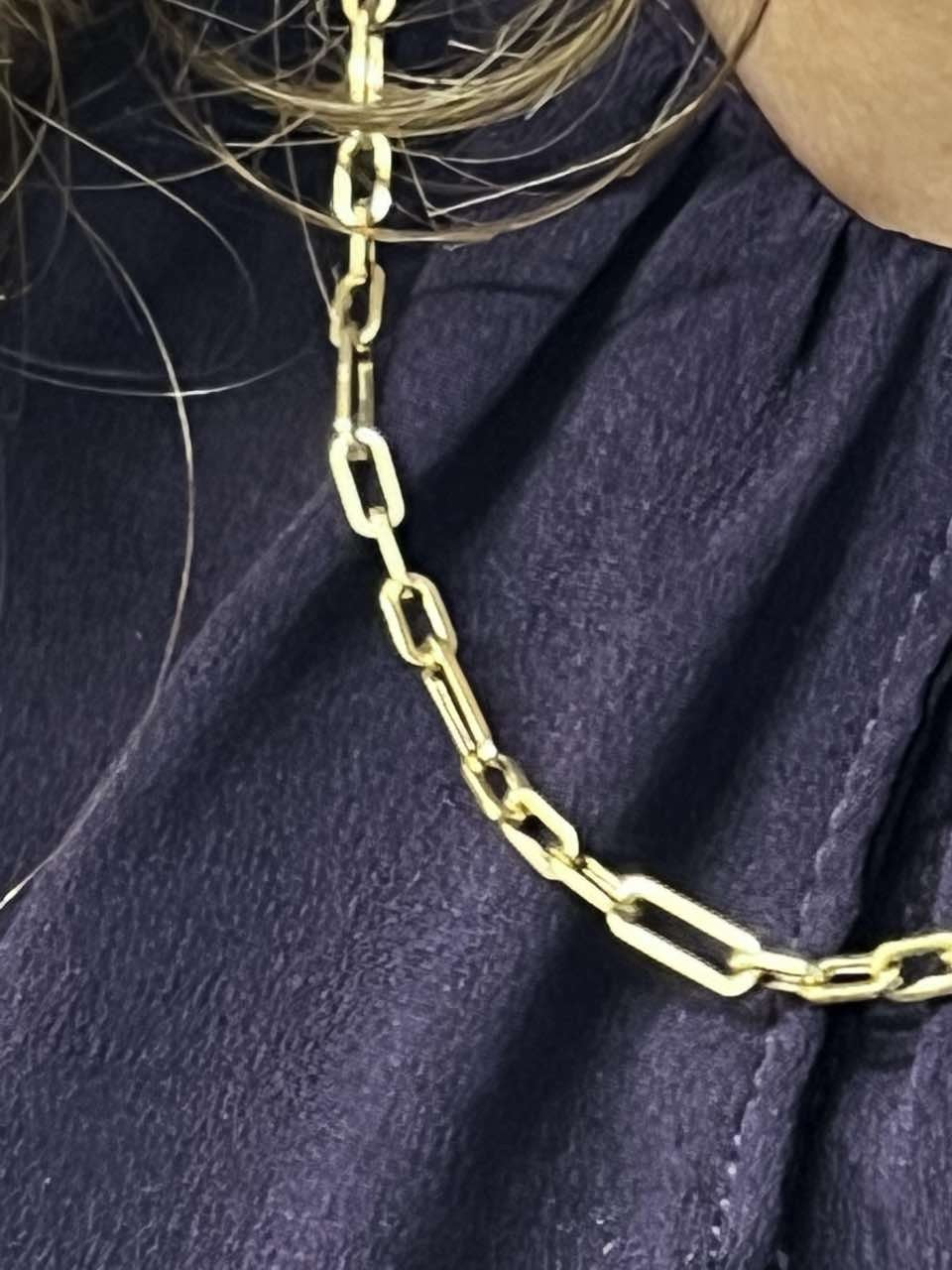 Gargantilla DREVIT eslabones mixtos en oro amarillo de 18 ktes - Roman Joyero