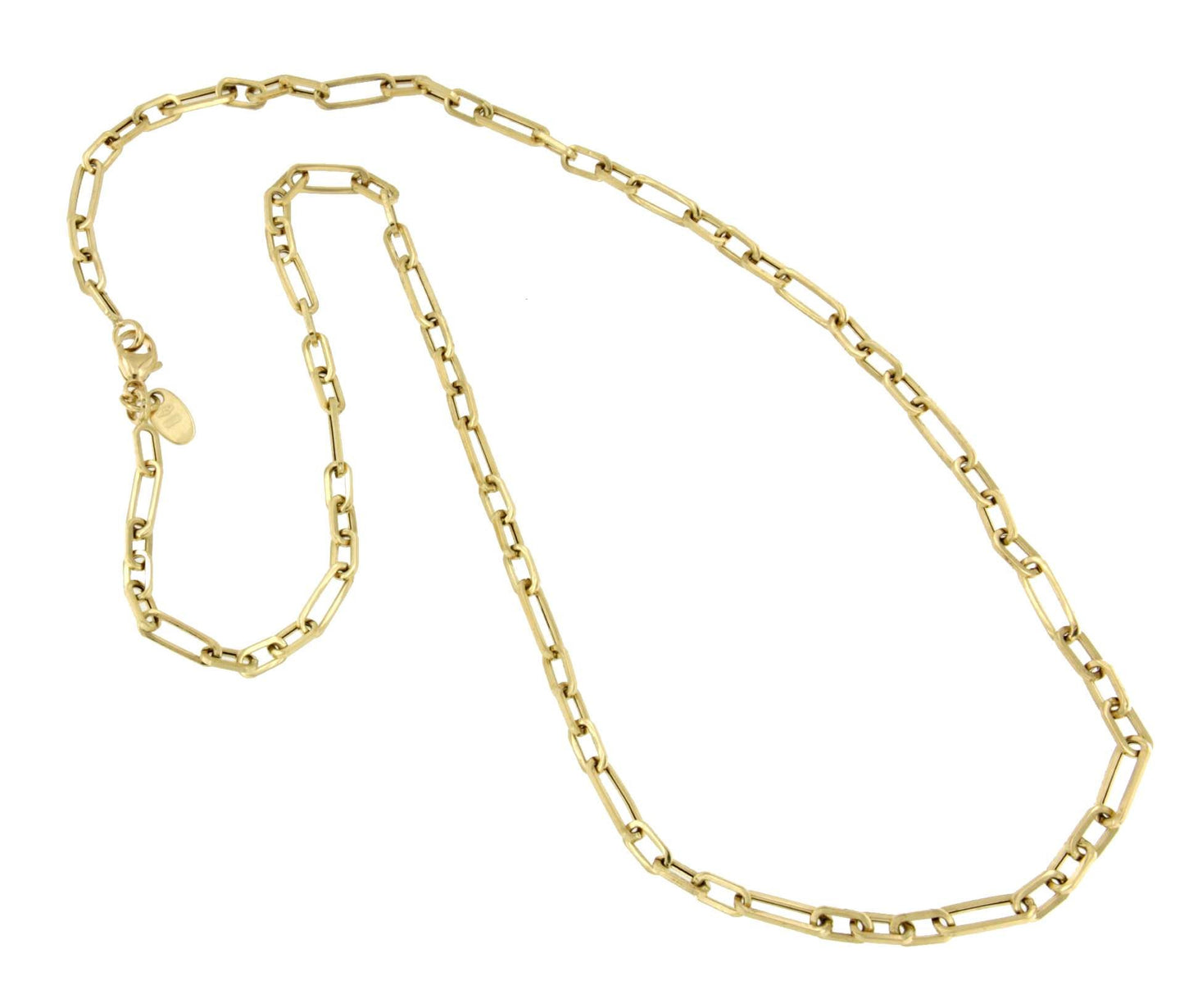 Gargantilla DREVIT eslabones mixtos en oro amarillo de 18 ktes - Roman Joyero