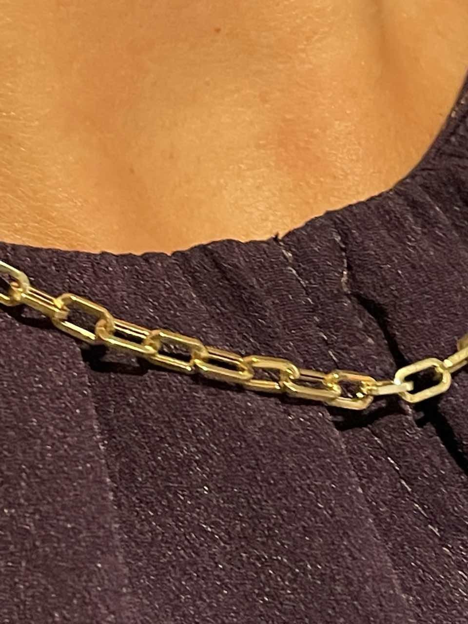 Gargantilla DREYER en oro amarillo de 18 ktes eslabones alargados - Roman Joyero