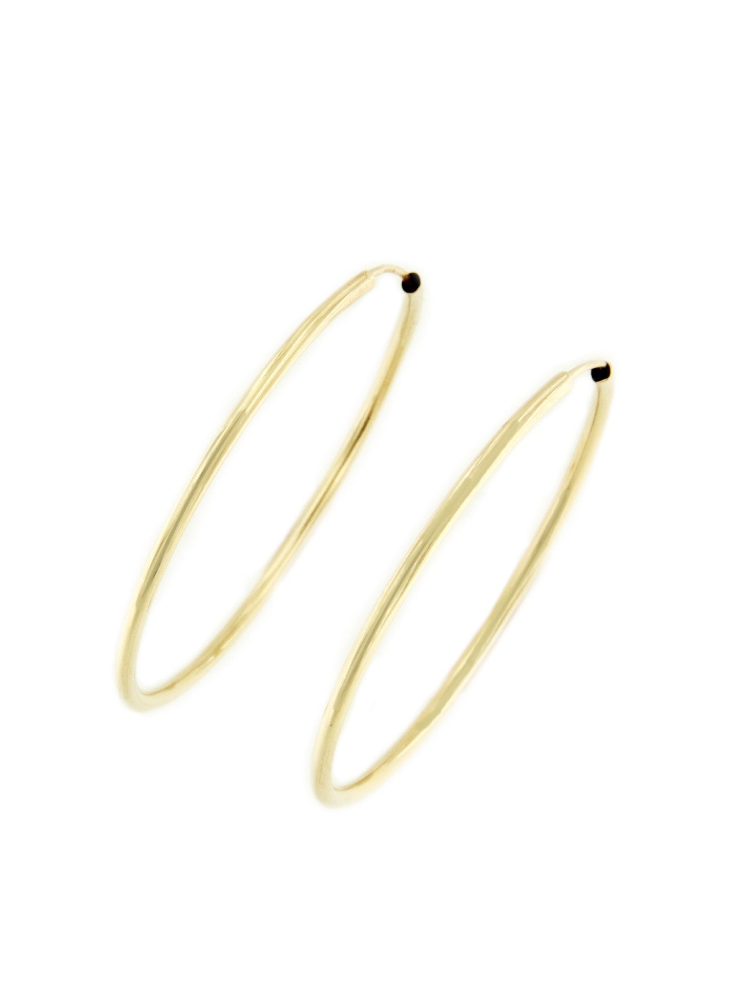 VELVET argollas muy finas en oro amarillo de 18 kilates