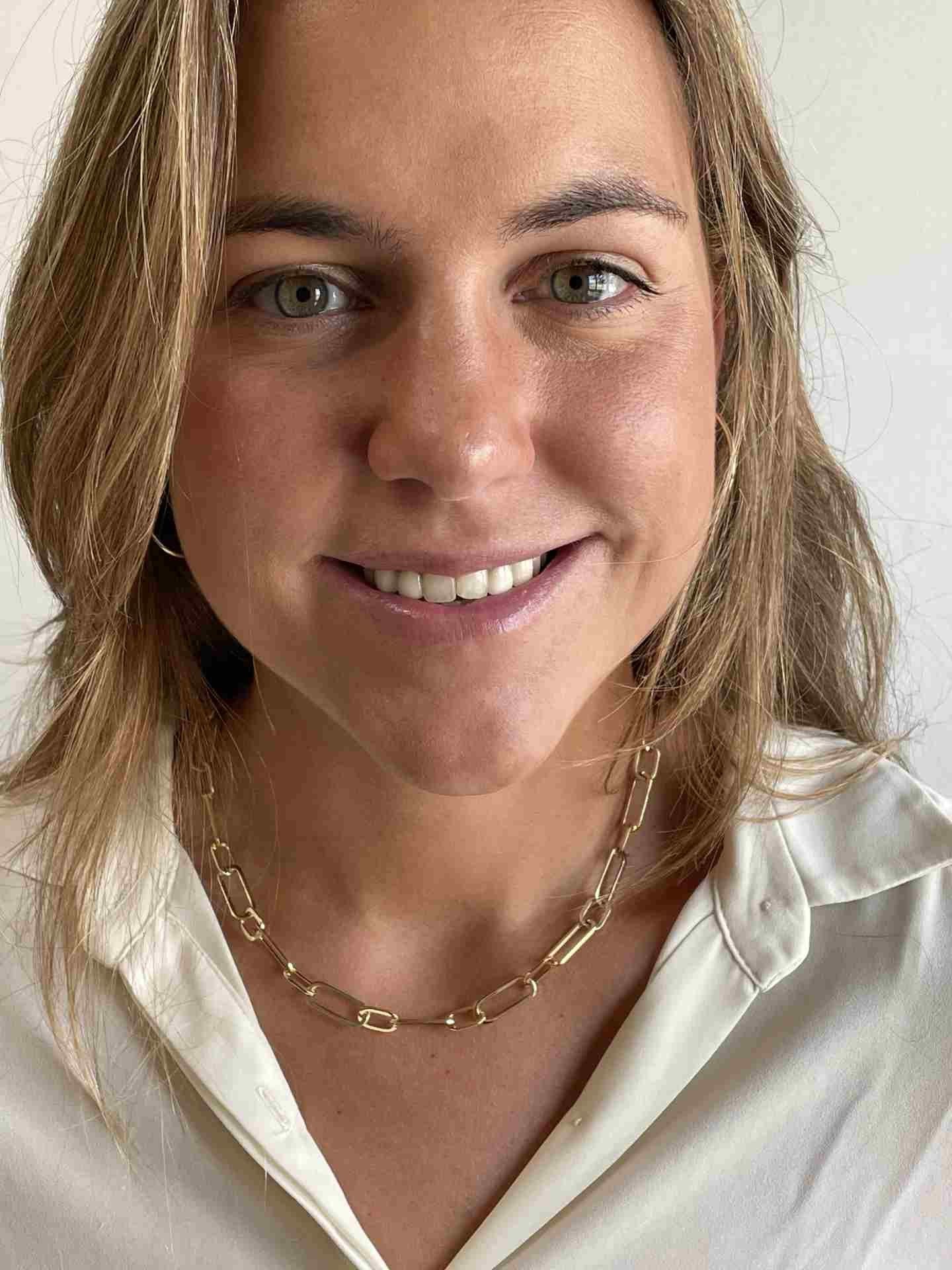 ALBA gargantilla eslabones ovalados en 2 tamaños oro amarillo 18 ktes