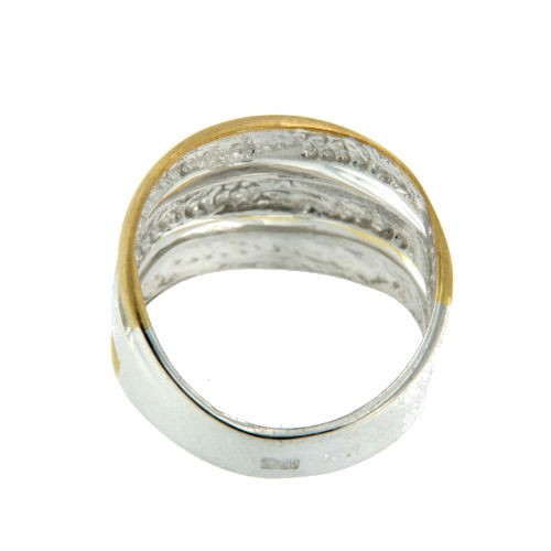 DIONNE, anillo de plata con 3 bandas. - Roman Joyero