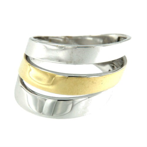 DRUCILA, anillo de plata con 3 bandas. - Roman Joyero