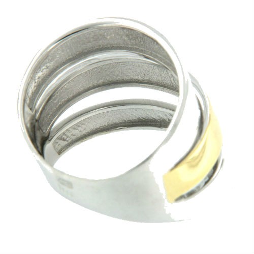 DRUCILA, anillo de plata con 3 bandas. - Roman Joyero