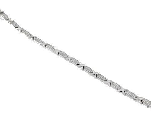 FIONA, pulsera semirrígida en plata con circonitas. - Roman Joyero