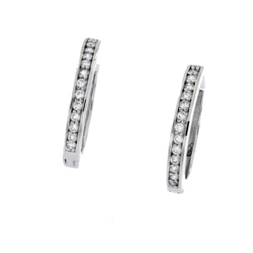 CRETA, pendientes de plata con circonitas - Roman Joyero