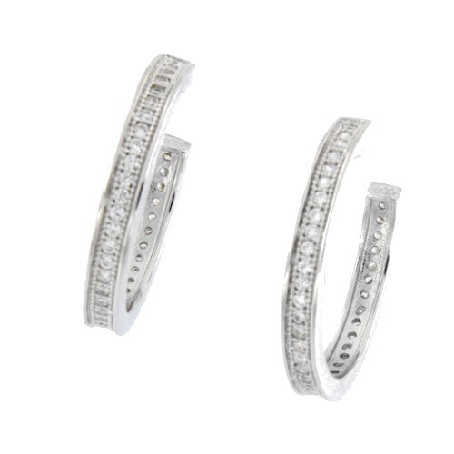 ITACA, pendientes de plata con circonitas - Roman Joyero