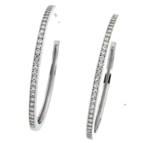 LESBOS, pendientes de plata con circonitas - Roman Joyero