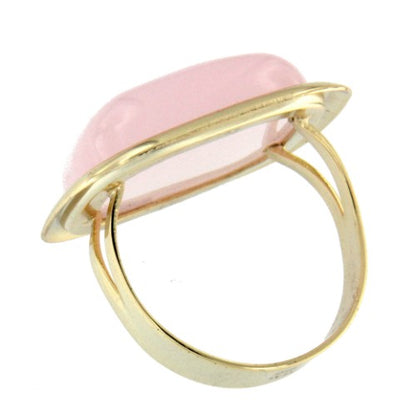 DAYANA, anillo de plata con cuarzo rosa - Roman Joyero