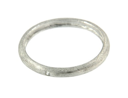 FATSIA, anillo de plata rodiada con circonitas. - Roman Joyero