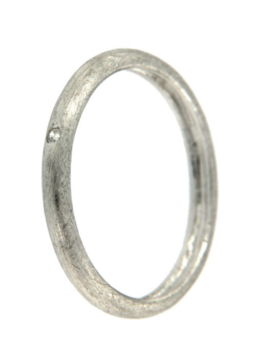 FATSIA, anillo de plata rodiada con circonitas. - Roman Joyero