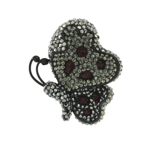 DONALD, broche en forma de mariposa con circonitas. - Roman Joyero